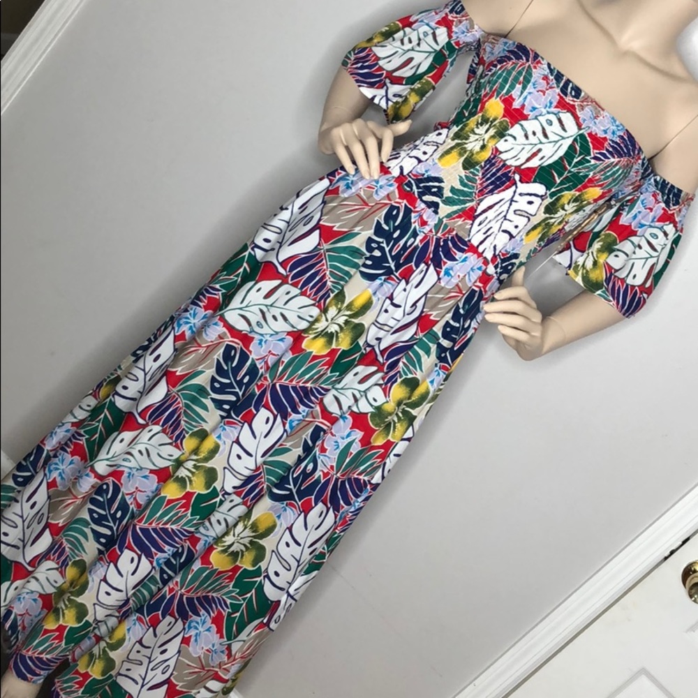 Tropical print Maxi dress - Picture 6 of 7